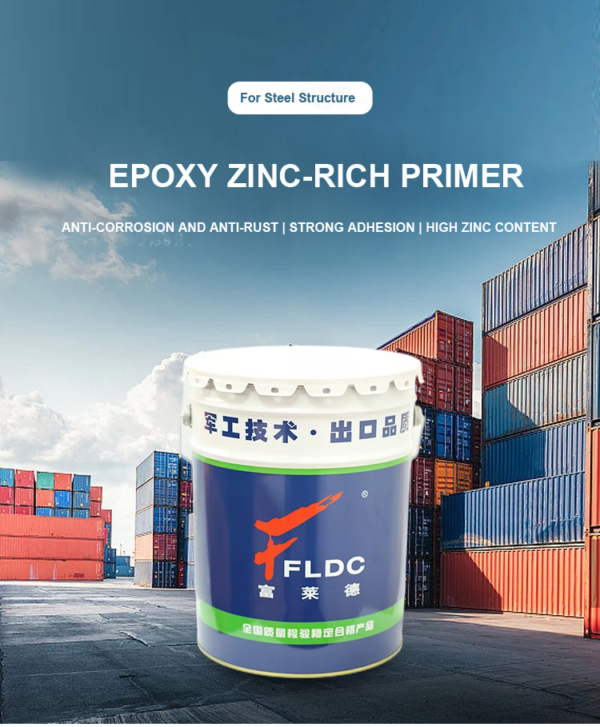 Anticorrosive Organic Zinc-Rich Epoxy Coating Primer Coating Anti Rust Paint for Steel - Image 2