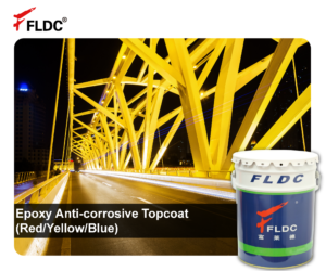 Safety Color Epoxy Topcoat, High-Visibility Epoxy Enamel, Red/Yellow/Blue Epoxy Finish, Anti-Corrosion Color Coating