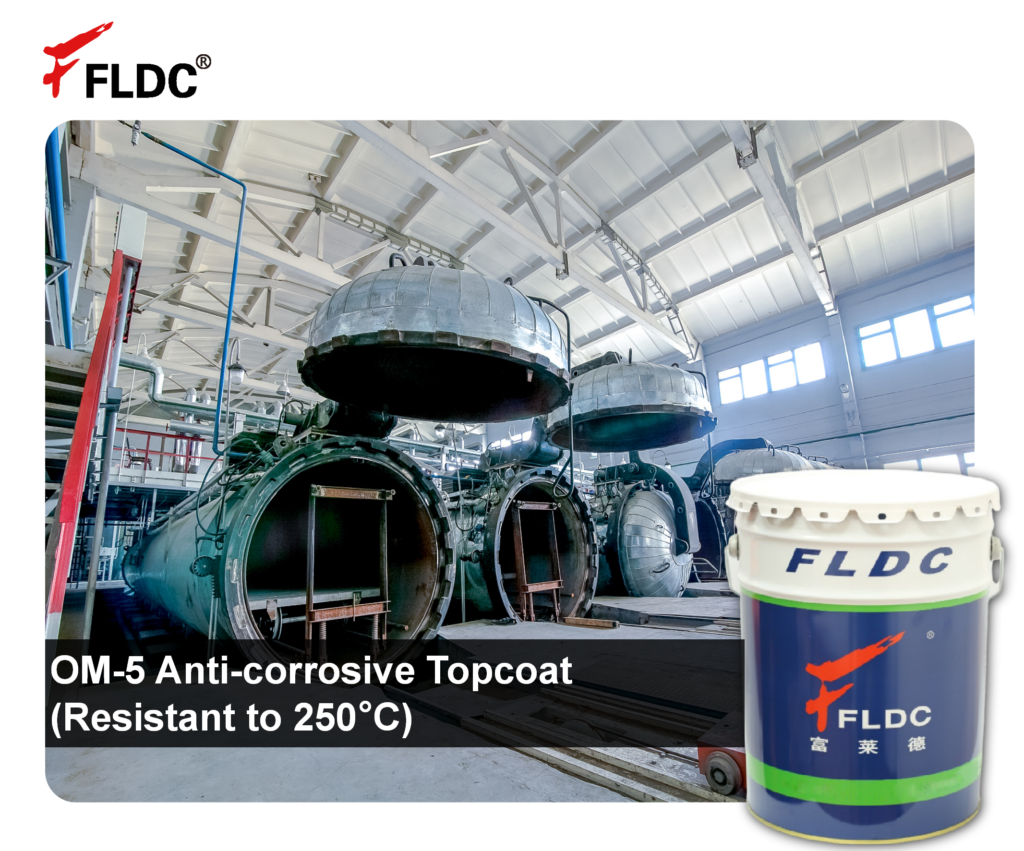 OM-5 High-Temperature Topcoat, 250°C Heat-Resistant Epoxy Finish, OM-5 Thermal Barrier Topcoat, High-Temp Anti-Corrosion Topcoat