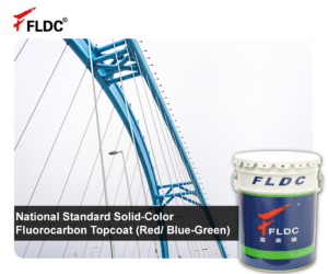 National Standard FEVE Topcoat, Solid-Color Fluoropolymer Finish, Red/Blue/Green Fluorocarbon Paint, GB-Compliant Fluorocarbon Coating