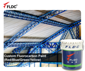Custom Color Fluorocarbon Coating, Red/Blue/Green/Yellow FEVE Paint, Tailored Fluoropolymer Finish, Bespoke Fluorocarbon Topcoat