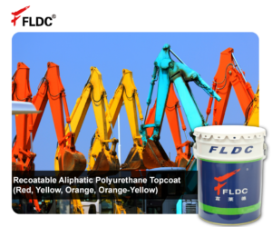 Recoatable PU Topcoat, Aliphatic Polyurethane Finish, Red/Yellow/Orange/Orange-Yellow Recoat-Friendly PU Paint, Easy-Overcoat High-Visibility Polyurethane Coating