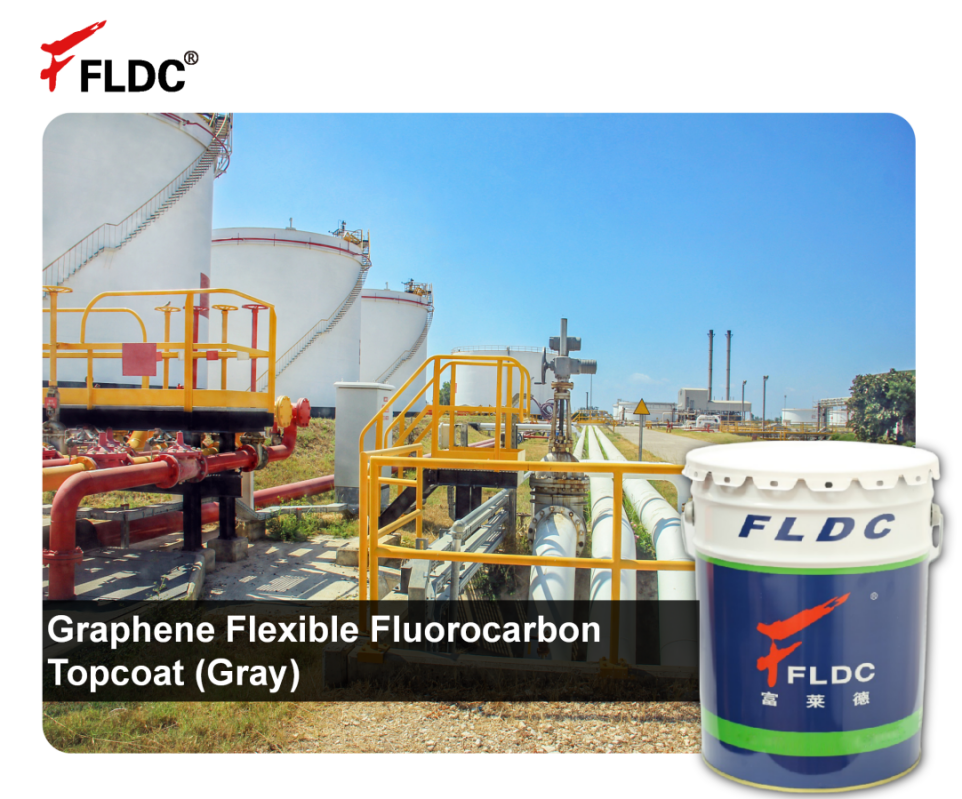 Graphene Fluorocarbon Coating, Flexible FEVE Topcoat, Graphene-Reinforced Fluoropolymer Finish, High-Flexibility Gray Fluorocarbon Paint